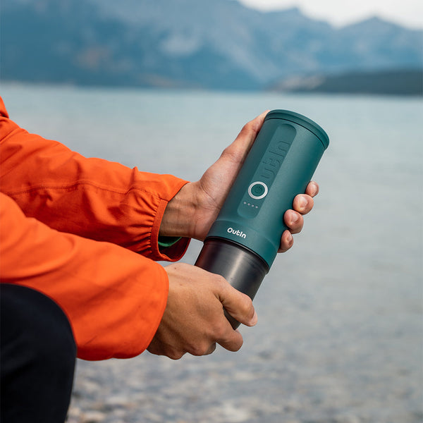 OutIn Nano Portable Espresso Machine (OutIn Teal) Take it camping