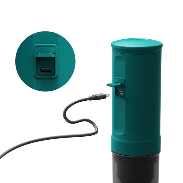 OutIn Nano Portable Espresso Machine (OutIn Teal) 139.99 easy charging