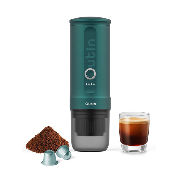 OutIn Nano Portable Espresso Machine (OutIn Teal) - Small Batch Coffee Roasters