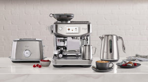Sage Barista™ Touch Impress (Brushed Stainless Steel) - Small Batch Coffee Roasters with accessories