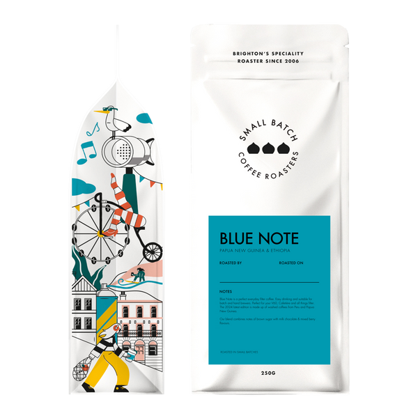Small Batch Coffee Blue Note Package-2
