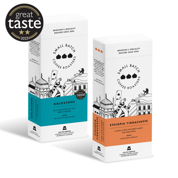 Product Image of Small Batch Coffee Pods - Goldstone & Ethiopia Yirgacheffe
