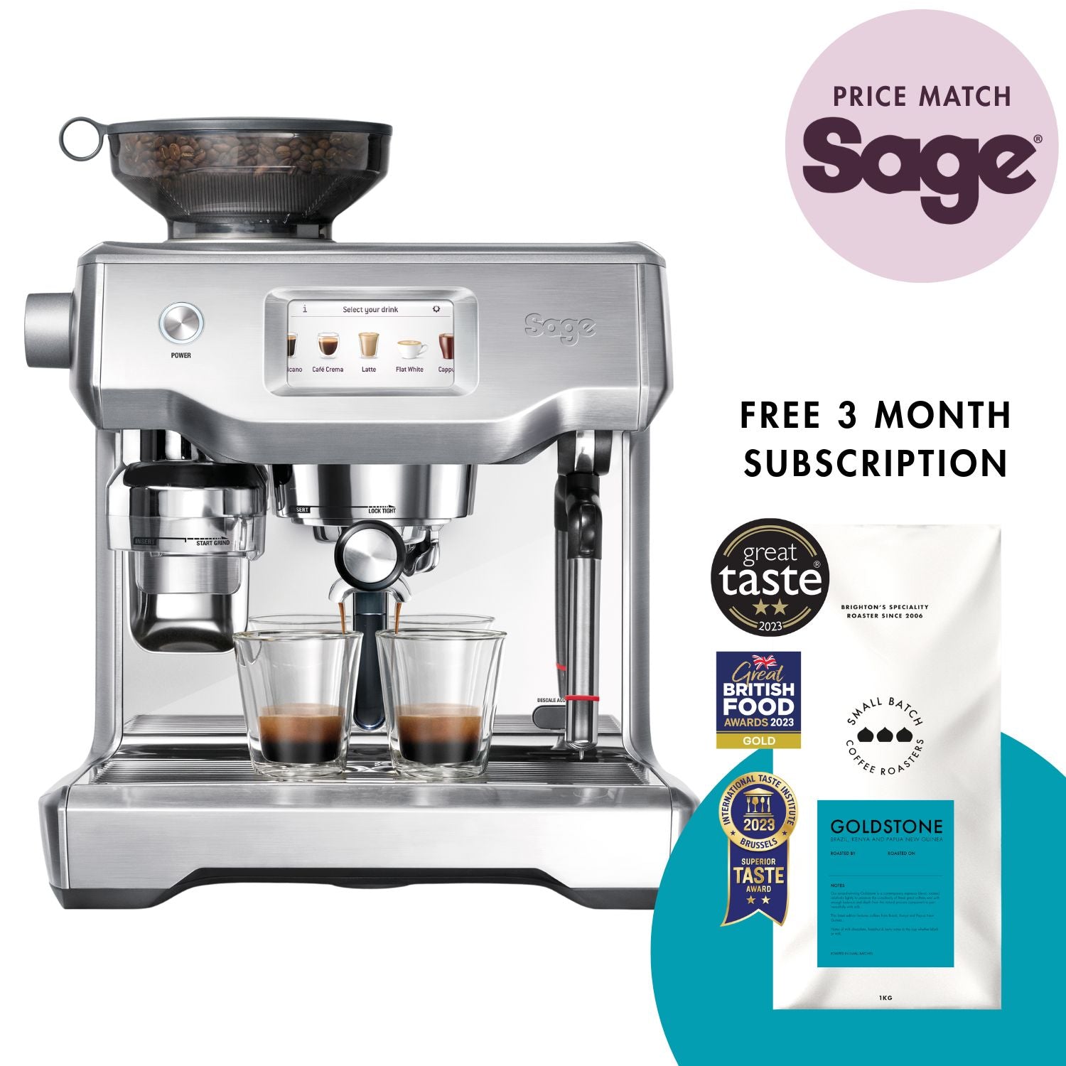 Oracle Touch. Free coffee subscription order