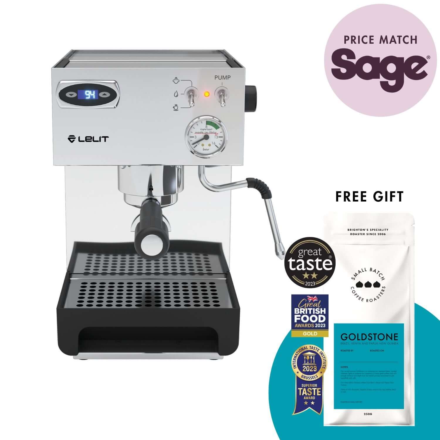 Anna Espresso Machine + Free Goldstone Coffee