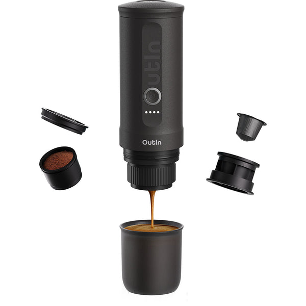 OutIn Nano Portable Espresso Machine (Space Grey) all parts