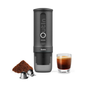 OutIn Nano Portable Espresso Machine (Space Grey) - Small Batch Coffee Roasters 