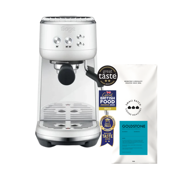 Sage The Bambino Espresso Machine with Small Batch Goldstone Coffee