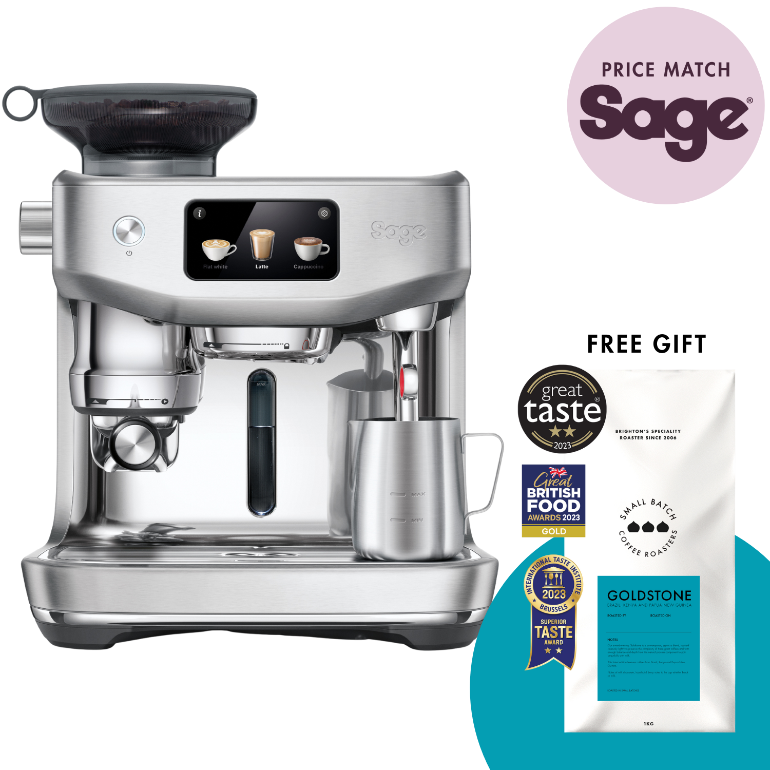 Sage The Oracle™ Jet (Brushed Stainless Steel) – Small Batch