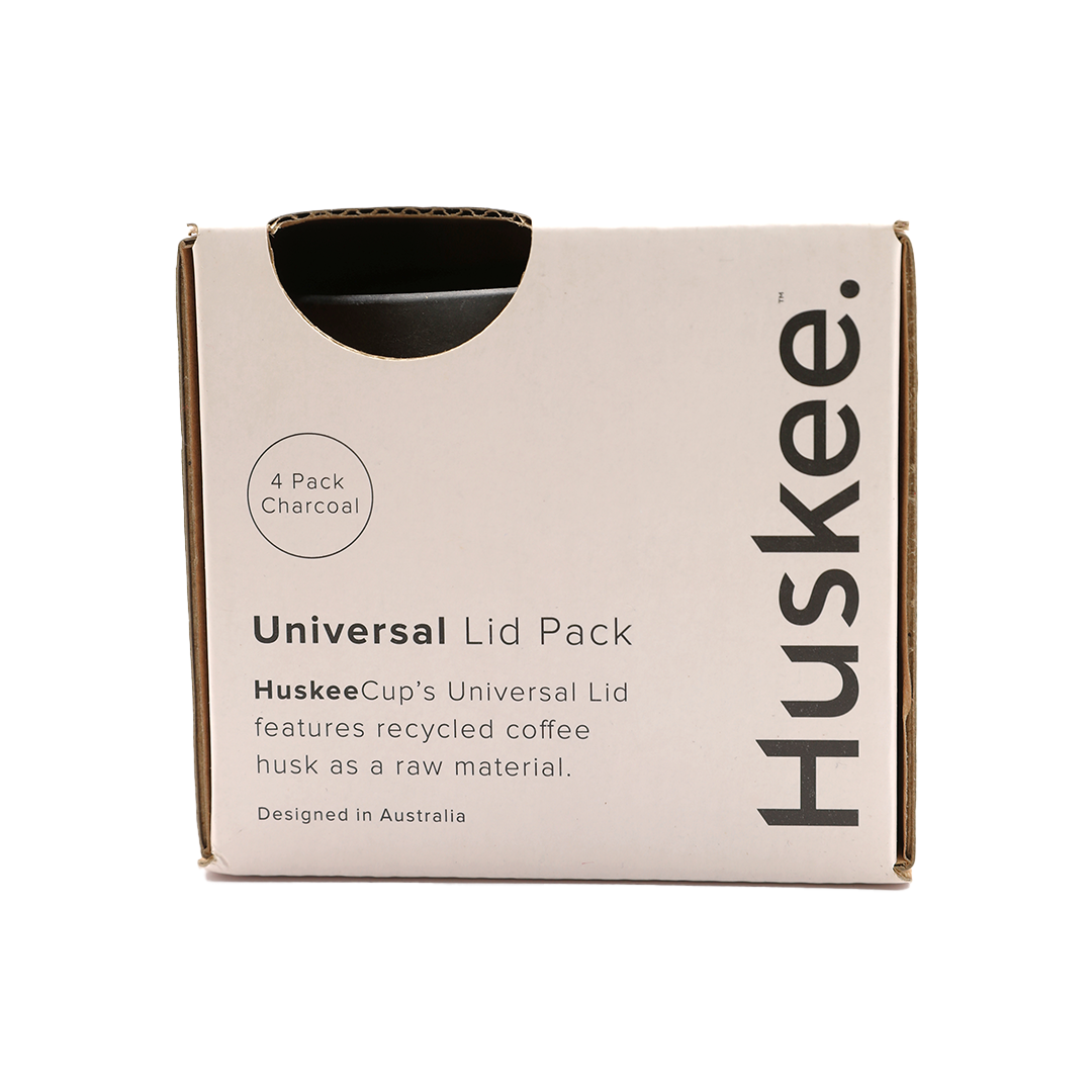 Charcoal HuskeeCup Lids (4-pack)