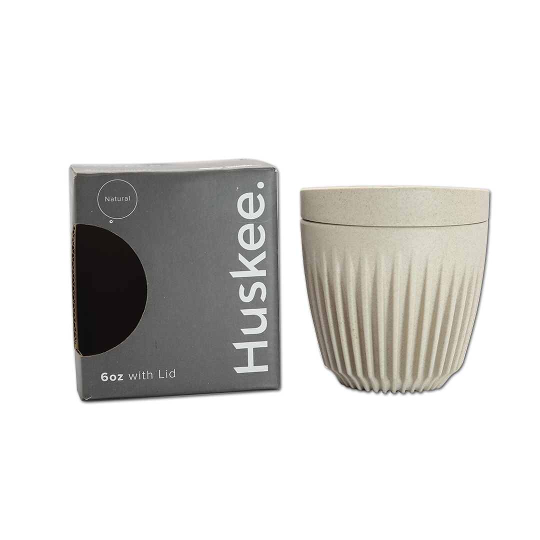 6oz Natural HuskeeCup with Lid